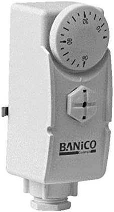 Banico Strap-on Thermostat for Pipes & Cylinder, Wi-Fi Control, Classic Style, IP40 Rated, 0°C to 90°C, 250V 16A Switching Capacity