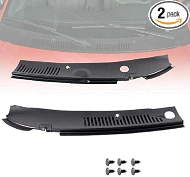 Amazon Com 2pcs Windshield Wiper Cowl Vent Grille Grills Panel Hood Compatible For Ford Mustang Gt Svt 1999 2004 Automotive