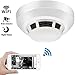 Night Vision Smoke Detector Camera, QUANDU WiFi Hidden Spy Camera DVR Mini Nanny Cam with Motion Detection for Home Security Surveillance Apps for iOS/Android/PC/Mac