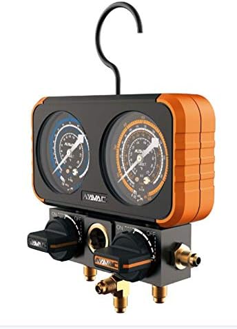 NAVAC NRM2B0302 Manifold Gauge, Dual Heads, 3R03, No Hoses