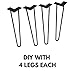 Hairpin Legs 16 Inch by Loft Zen. Creates A Modern Looking Table and Great DIY project With These 16 Inch Hair Pin Legs. Ships For Free & (4 pack)