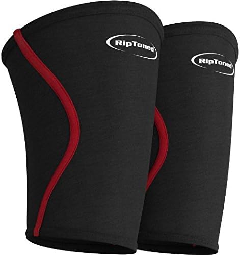 Compression Elbow Sleeves 5mm - Rip Toned - (Pair) Bonus Beanie - Perfect Support for Weightlifting, Tennis, Golf, Basketball *Bonus eBook* -Lifetime Replacement Warranty (XSmall See Sizing Guide)