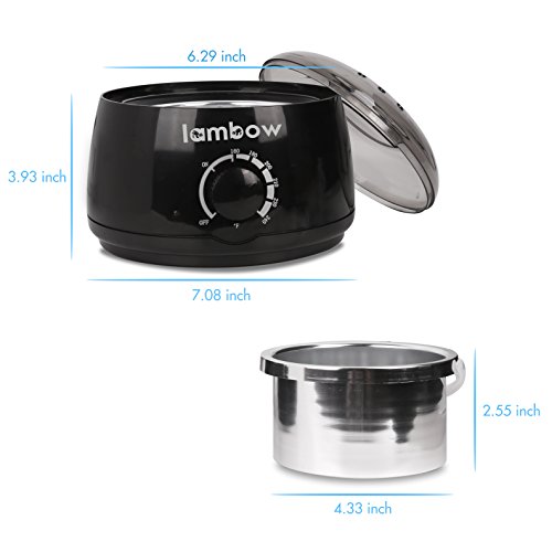 image for Lambow Wax Warmer Hair Removal Kit, Electric Professional Wax Heater H