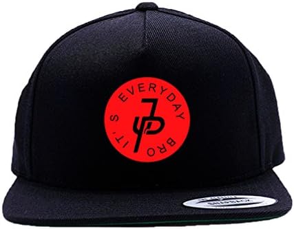 It's Every Day Bro Team 10 Red Logo Black Cap Hat One Size Snapback Team Ten