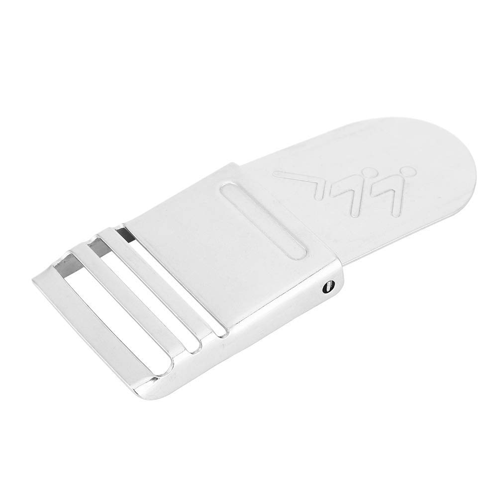 Alomejor Dive Weight Belt Buckle Stainless Steel Scuba Dive Weight Keeper Retainer Replacement for Divers