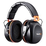 Noise Reduction Safety Ear Muffs, Tacklife [Reinforced] NRR 28dB Shooters Hearing Protection Ear Muffs, Adjustable Headband, Noise Cancelling Headphones for Kids and Adults - HNRE2
