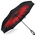 Rainlax Inverted Umbrella Double Layer Windproof UV Protection Reverse Folding Umbrellas for Car Rain Outdoor With C-Shaped Handle