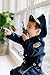 Dress Up America Deluxe Police Dress Up Costume Set - Includes Shirt, Pants, Hat, Belt, Whistle, Gun Holster and Walkie Talkie (T2),Blue,T2