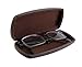 Hard Eyeglass Case & Sunglasses Case | Medium | Men & Women | AS302 Brown |