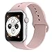 Yimzen Soft Silicone Sport iWatch Band Strap for Apple Watch Series 3 2 1 Sport & Edition 42mm S/M Pink Sand