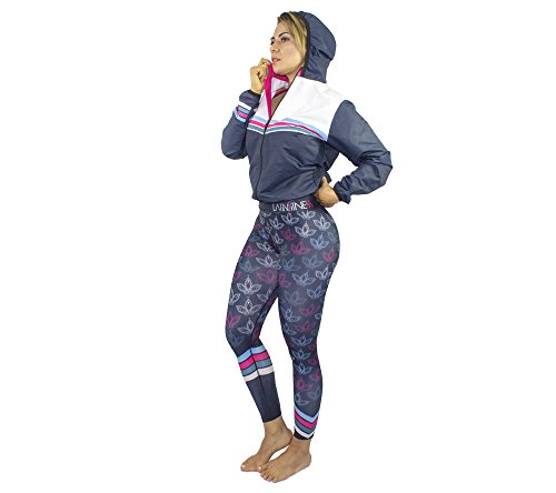 Women's Three Pieces Outfit with Jacket Set Yoga Running Gym Cycling Activewear Workout Sports Latin Pant Large