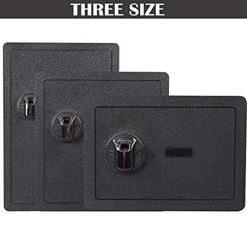 Jolitac Biometric Fingerprint Security Safe Box Smart Quick, Gun Safes for Pistols, Lock Box Cabinets, Solid Steel Safe Strongbox for Money, Jewelry, Cash Boxes, w/Deadbolt Lock (2.58 Cubic Feet)