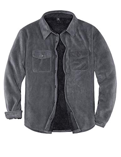 Men's Sherpa Fleece Lined Flannel Shirt 