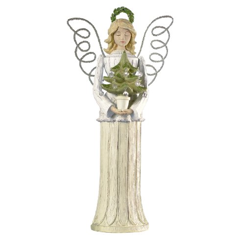 Grasslands Road Vintage Chic, Angel Figurine with Tree,12