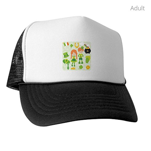 Royal Lion Trucker Hat (Baseball Cap) Irish Patrick's Day Shamrock  World Black and White