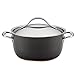 Anolon - 82946 Anolon Nouvelle Copper Hard Anodized Nonstick Casserole Dish/ Casserole Pan / Dutch Oven with Lid - 5 Quart, Dark Gray
