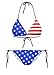 Thenice Women's Fashion Sexy Bikini Set Swimsuits (American flag), Medium