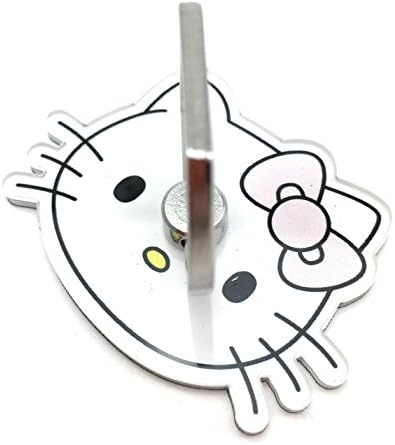Cute Anime Cartoon Smartphone 360 Degree Rotation Phone Ring Stand Grip Kickstand Holder for Smartphone (Hello Kitty Pink Bow)