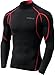 Tesla TM-MUT12-KKR_Large Men's Mock Long-Sleeved T-Shirt Cool Dry Compression Baselayer MUT12