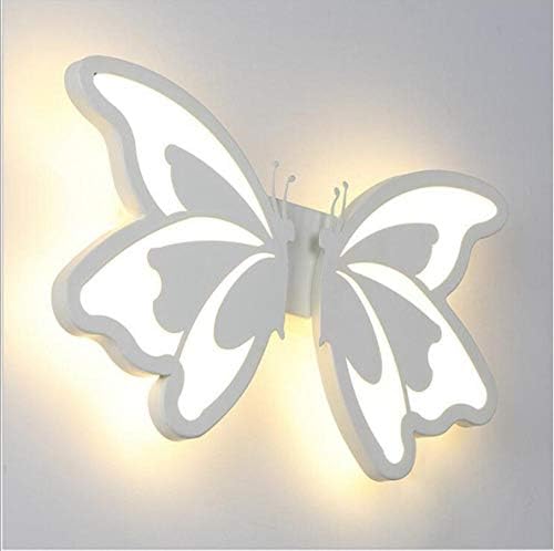 LZQZJD Butterfly Bedside lamp Bedroom Wall lamp Aisle Children's lamp Modern Minimalist Balcony Living Room Hotel Wall lamp
