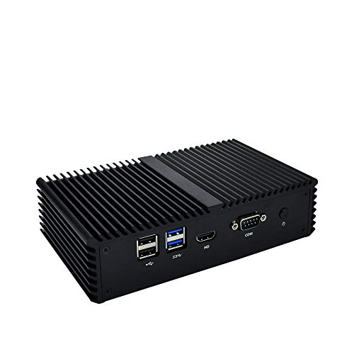 QOTOM-Q555G6 Mini PC 6 LAN Intel Core i5 7200U Pfsense Firewall Micro Computer Router Server Linux Ubuntu Barebone PC,Support AES NI