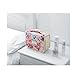 Portable Hanging Travel Cosmetic Bag - Mr.Pro Waterproof Organizer Travel Makeup Toiletry Bag for Women/Men, Shaving Kit with Hanging Hook for vacation (White Flower)