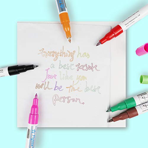 Outline Markers, 12 Colors SelfOutline Metallic Markers for Kids and