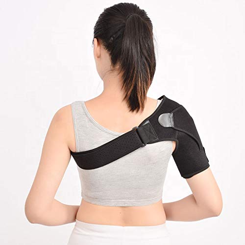 1SportsONE Shoulder Brace for Men and Women Rottator Cuff Brace Sleeve with Pressure Pads Labrum Tear Bursitis Dislocated AC Joint Frozen Pain Injury Prevention Immobilizer Compression for Recovery - Thumbnail 7