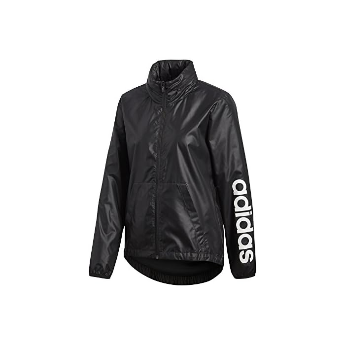 Linear Windbreaker Jacket, Black 