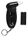 Professional Breathalyzer Keychain by Emerywood: Alcohol Tester Red Backlit Breath Analyzer Portable High-Precision Breathalyzer with LCD Display and Replacement Mouthpieces