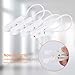 BAKVOS Clothes Pins Clothes Hangers Clothes Pegs White with Rope 12 Pack