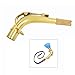 ammoon Alto Saxophone Sax Bend Neck Brass Material with Cleaning Cloth Saxophone Accessory