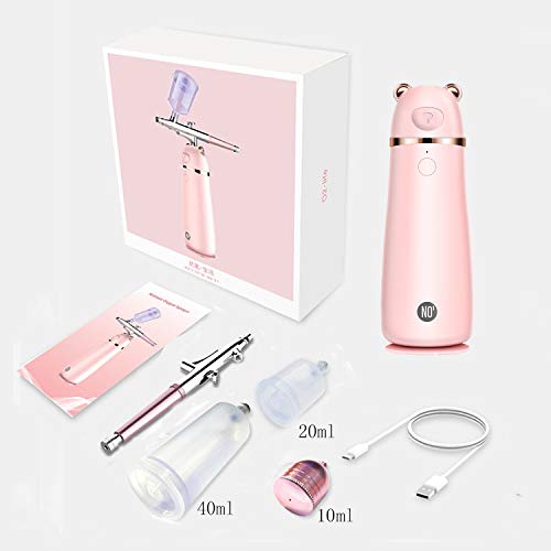 EUPH Makeup Airbrush Set, Rechargeable Handhold Cordless Mini Multi-purpose Airbrush Compressor for Deep Moisturizing Face Spa Paint Salon Tattoo Nail Art Cake Decoration Coloring