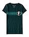 Aeropostale Women's Chenille Torch Racing Stripe Graphic T Shirt M Olive Root
