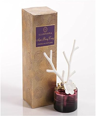 ACAI TWIG Berry ZODAX Illuminaria Twigs and Flower Porcelain Diffuser