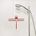 Sparkling Shower Squeegee - Rose Gold Wiper Tool with Matching Suction Cup Hanger - Strong Flexible 10