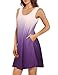 Vivilli Women's Ombre Loose Tunic Dresses Pockets Casual Swing Tank Dress