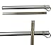 finessCity Chopsticks, 1 Pair of Chopstick, Titanium Chopsticks with Aluminium Case (Grey)