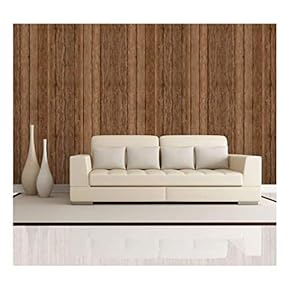 BRAND_NAMEVertical Brown Retro Wood Textured Paneling Wall Mural Removable Wallpaper