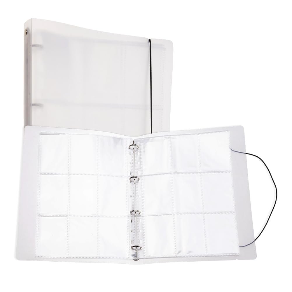 SUPERFINDINGS 40 Sheets A4 Photo Card Binder with 720PCS Pockets Sleeves Photocard Holder Book A4 Photocard Binders with 9-Pocket Inner Pages Clear Photo Album for Small Photos Storage