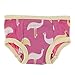 KicKee Pants Little Girls Training Pants Set (Set of 2)- Flamingo Emu & Golden Wattle, 2T/3T