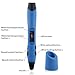 3D Printing Pen V3 - 3D Pen for Drawing, Model Printing & Art Design - Art Pen / Crafting Pen with OLED Screen - 3D Craft Pen for Hobbyists, Crafters & Artists Blue Normal