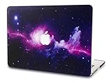 KEC MacBook Air 11 Inch Case Plastic Hard Shell Cover A1370 / A1465 Space Galaxy (Purple)