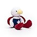 Bears For Humanity Organic USA Eagle Animal Pals Plush Toy, Red, 12