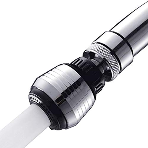 Pstars 2 Pcs 360 Degree Swivel Water Saving Tap Kitchen Sink Faucet Diffuser Faucet Nozzle Filter Adapter Replacement Part Faucet Head Kitchen Tap Sprayer - Thumbnail 5