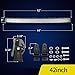 AUTOSAVER88 LED Light Bar 4D 42 Inch Curved Led Work Light 350W with 10ft Wiring Harness, 35000LM Offroad Driving Fog Lamp Marine Boating Light IP68 Waterproof Spot & Flood Combo Beam