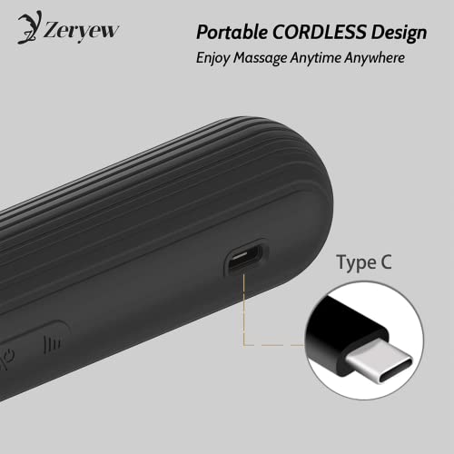 Cordless Cellulite Massager, Body Sculpting Machine, Vibrosculpt & Rechargeable, Stomach Belly Lymphatic Massager, Massage Neck Shoulder Back Arm Waist Thigh and Butts with 8 Massage Heads Attachment.