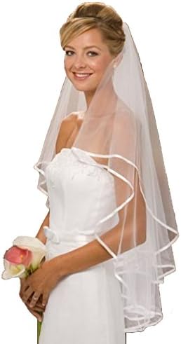 iLovewedding Women Bridal Veil with Comb Two-Layer Wedding Veils