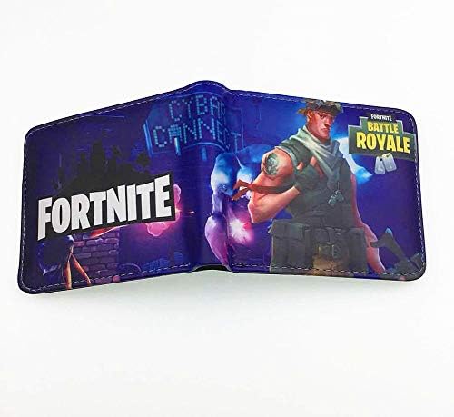 Fortnite Wallet 0 Wallet Student PU Leather Embossing Short Student Wallet Card Bag Wallet Child, Boy, PU Leather Small Wallet Credit Card Holder,13
