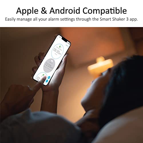 iLuv Smart Shaker 3, Vibration Bed Shaker Bluetooth Alarm Clock with